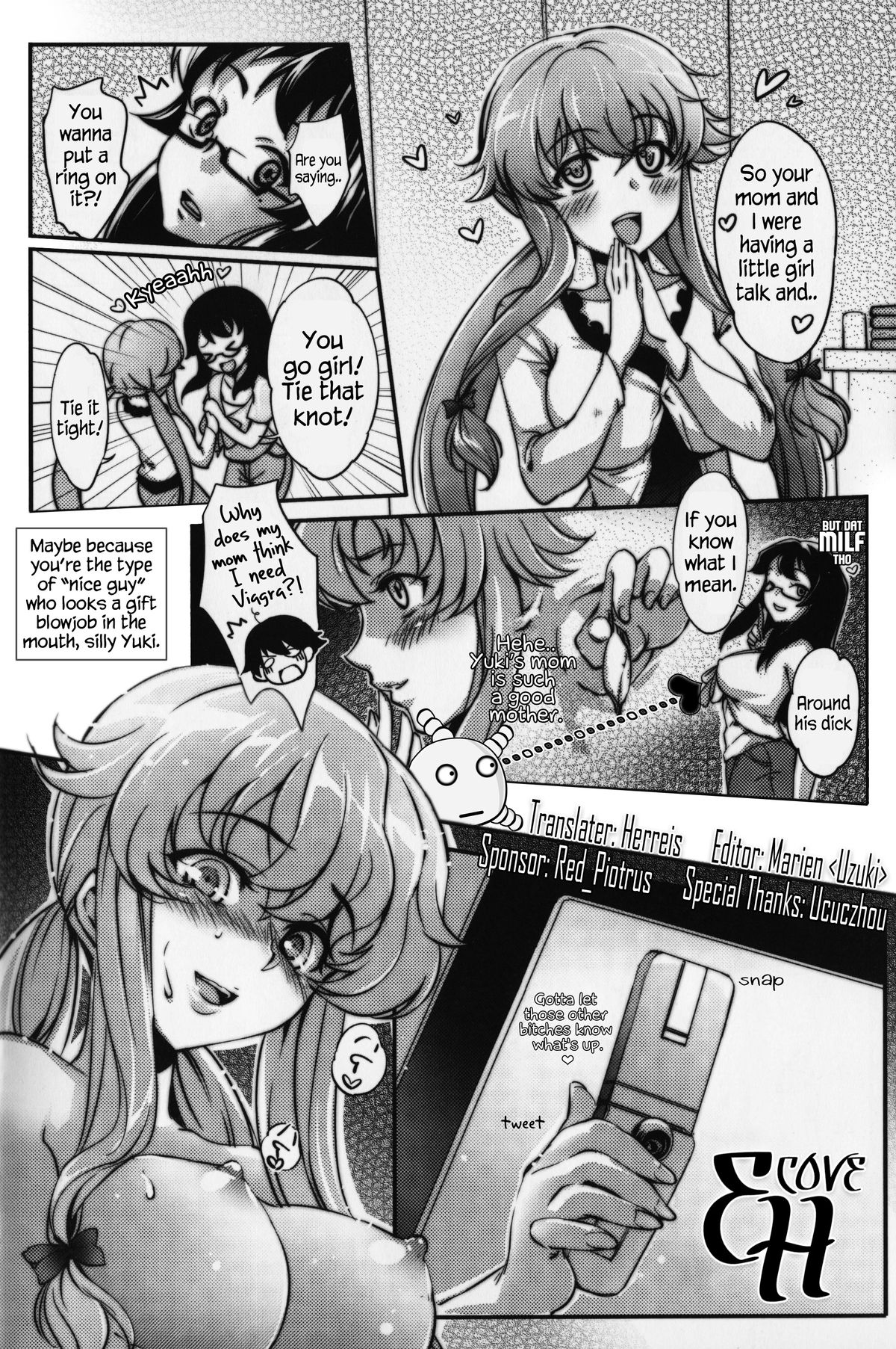 [Cat Street (Miiru)] Gohoushi Nikki ~Yuno wa Ore no Yome~ | Slave Diary ~Yuno is my bride~ (Mirai Nikki) [English] [EHCOVE] page 22 full