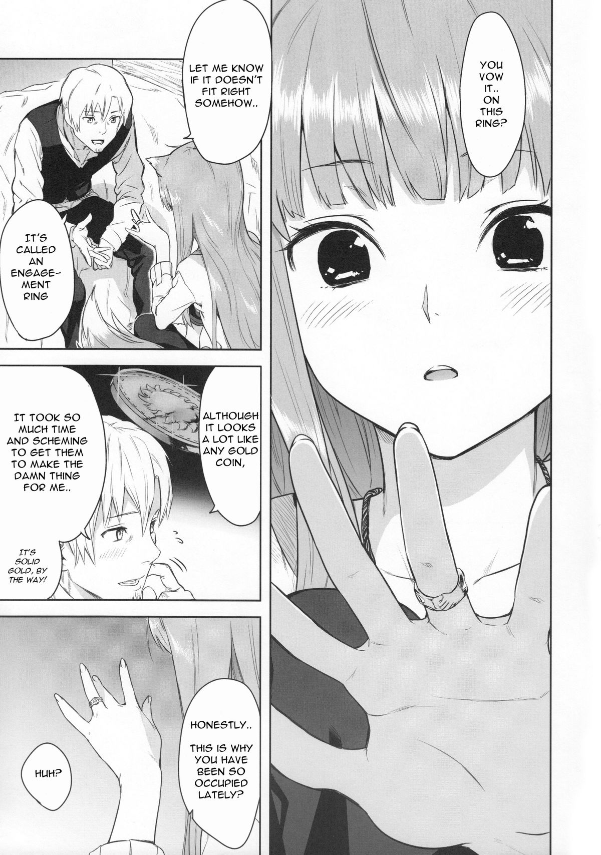 (C83) [Ajisaidenden (Kawakami Rokkaku, Takanashi Rei)] Harvest II (Spice and Wolf) [English] {Drunken Wolf} page 15 full