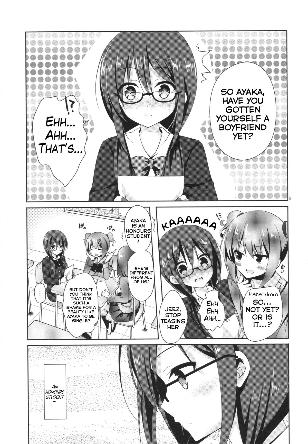 (C89) [moco chouchou (Hisama Kumako)] Yuutousei Ayaka no Uraomote | The Two Sides of the Honour Student Ayaka [English] {Hennojin} page 3 full