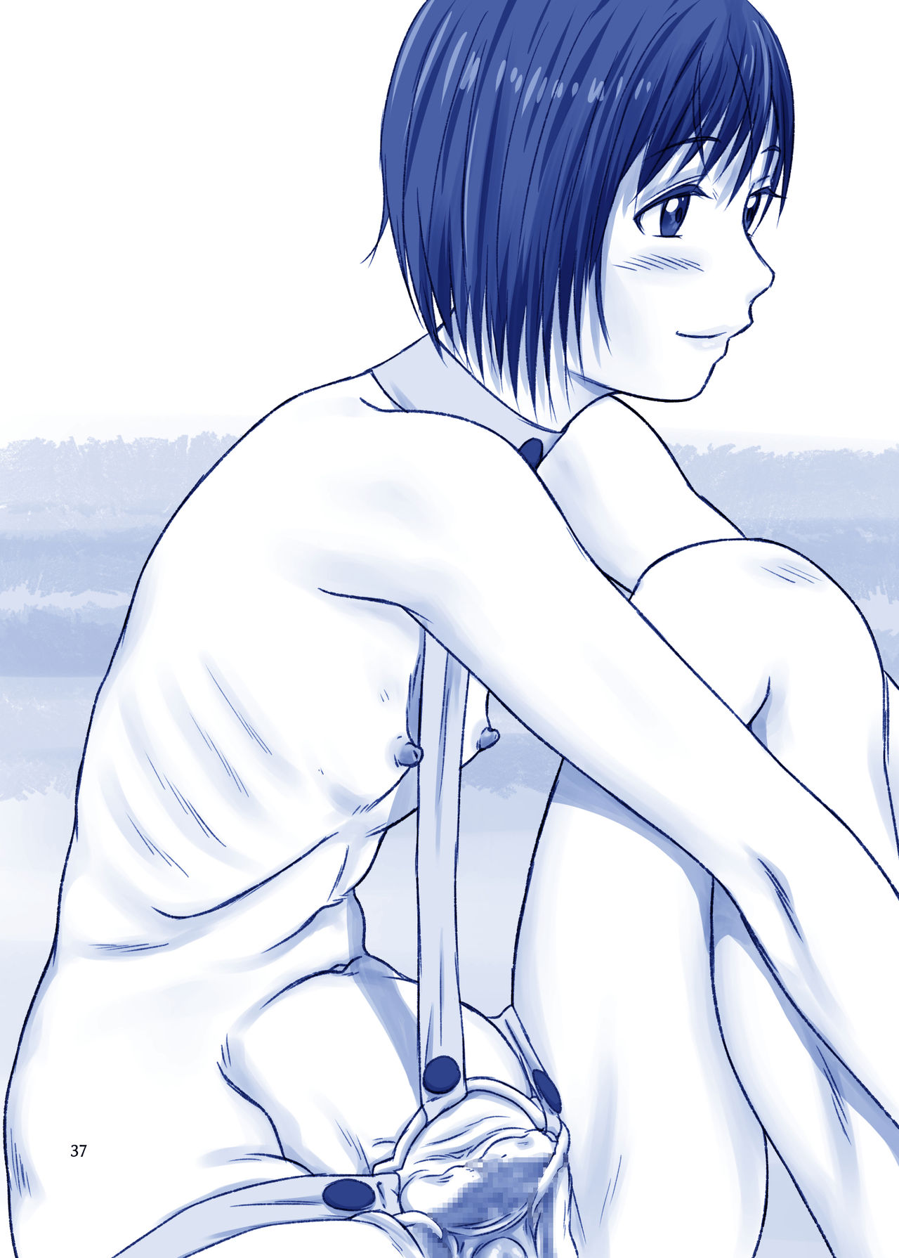 [Tsuruya (Tsuru)] Issho ni Kaisuiyoku ni Itta Ko wa Chou Daitan na Mizugi Sugata de Onnanoko no Nakami ga Marumie Joutai desu [Digital] page 37 full
