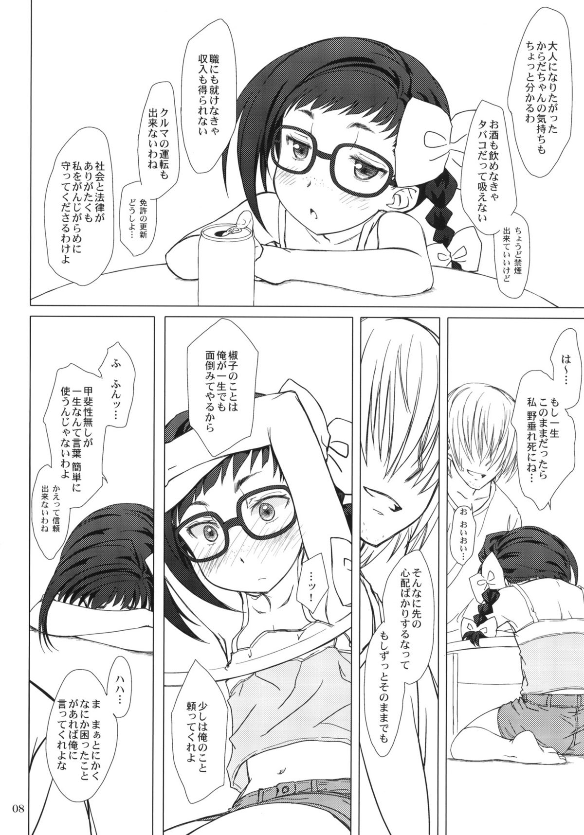 (C80) [Super Flat Lolinitron (Focke Wolf)] Otona no Shouko. (Asatte no Houkou.) page 7 full