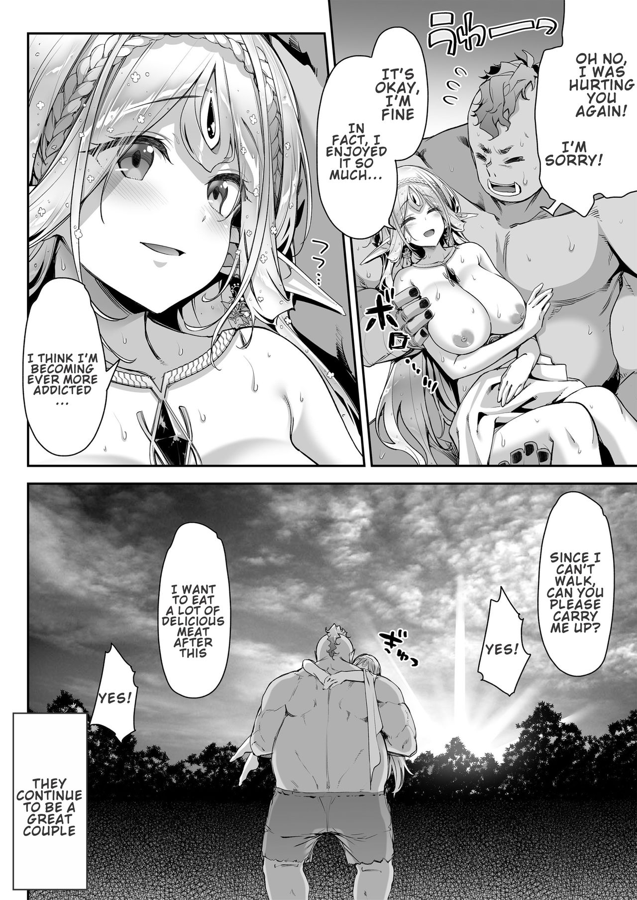 [Ichinose Land] Midara na Elf-san wa Orc-kun ga Osuki | Lewd Elf Likes Orc-kun [English] [Confidential TL] [Digital] page 31 full