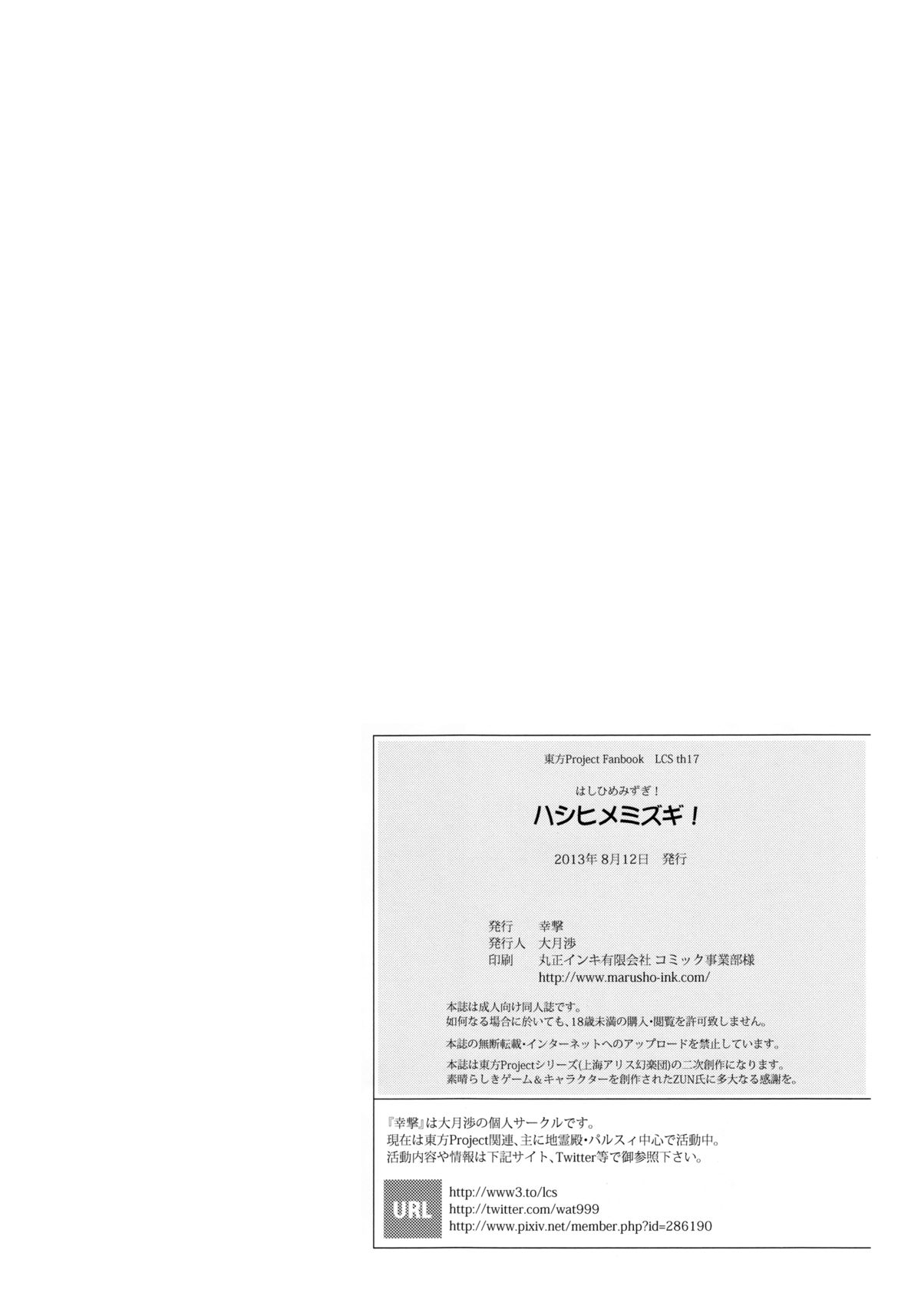 (C84) [Kougeki (Ootsuki Wataru)] Hashihime Mizugi! (Touhou Project) page 28 full