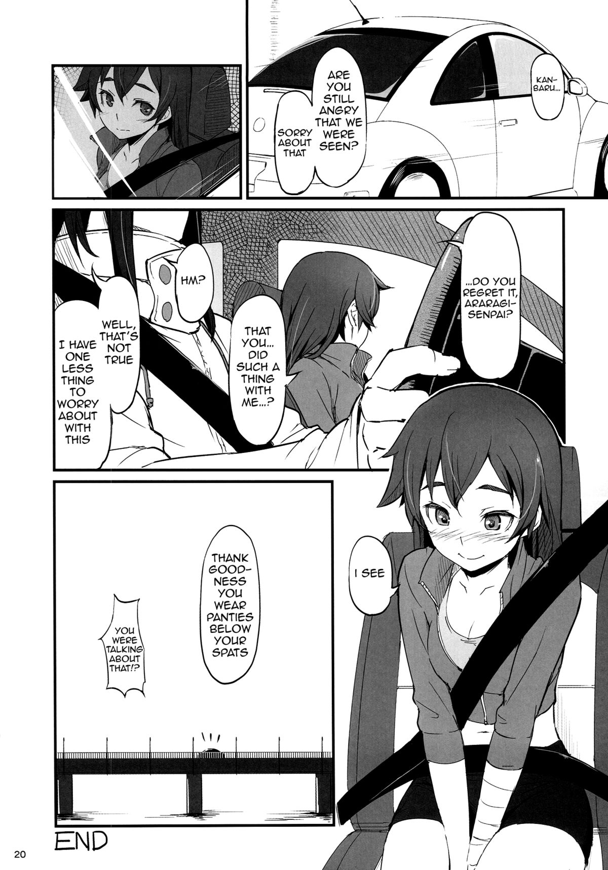 (C87) [Dasaku-ya (Izumi) Kobo (Piro)] Suruga Drive (Bakemonogatari) [English] {doujin-moe.us} page 21 full