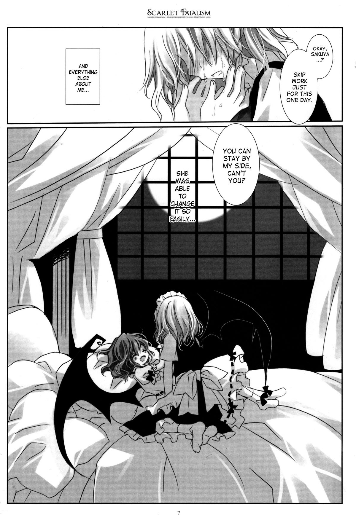 (Reitaisai 6) [CHRONOLOG, Rengaworks (Sakurazawa Izumi)] Scarlet Fatalism (Touhou Project) [English] [SaHa] [Incomplete] page 16 full