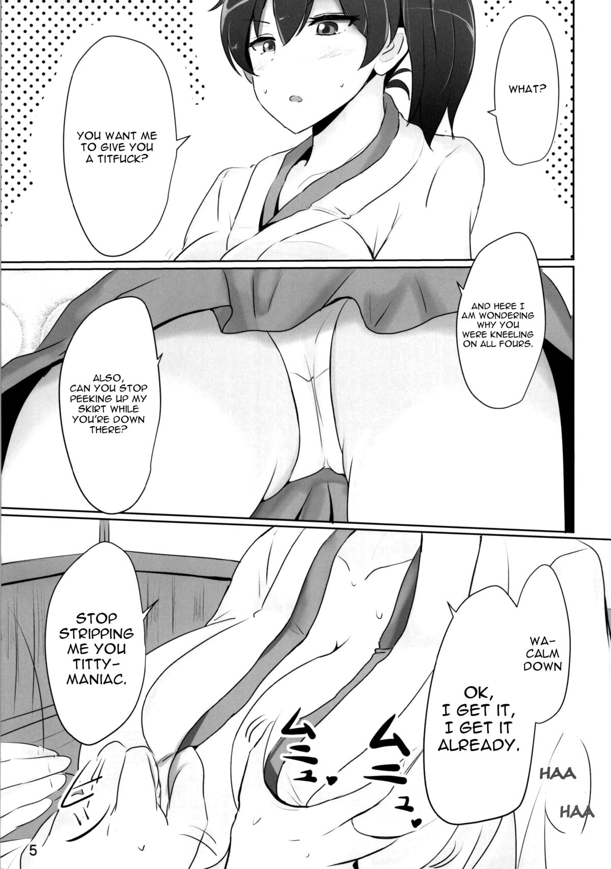 (C86) [Hakuginmokusei (Poshi)] Kaga-san no Paizuri Senyou Oppai Onaho (Kantai Collection -KanColle-) [English] [constantly] page 2 full