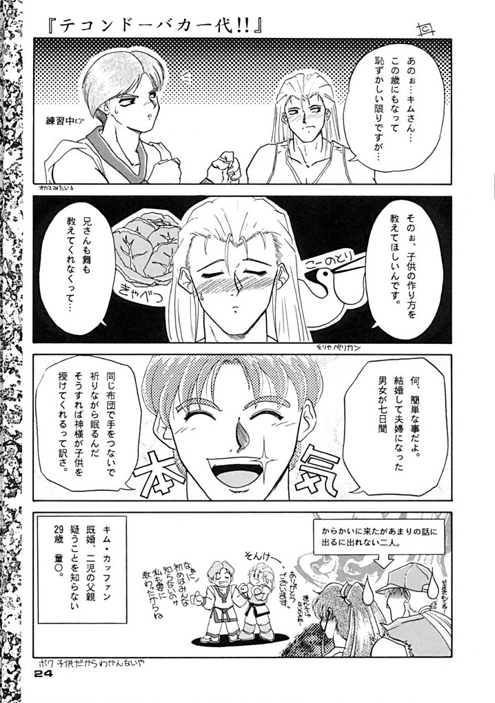 (CR15) [Mizumo Club (Mizushiro Takuya)] TRIPLE FACTOR (Samurai Spirits, Fatal Fury, Art of Fighting) page 23 full