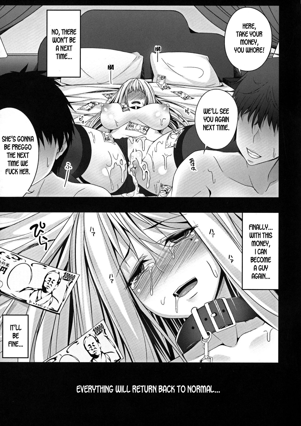 [Kazumu] Josou Sagishi no Junan | The Suffering of a Cross-dressing Scammer (Ochite Okasarete Mawasarete) [English] [desudesu] page 19 full