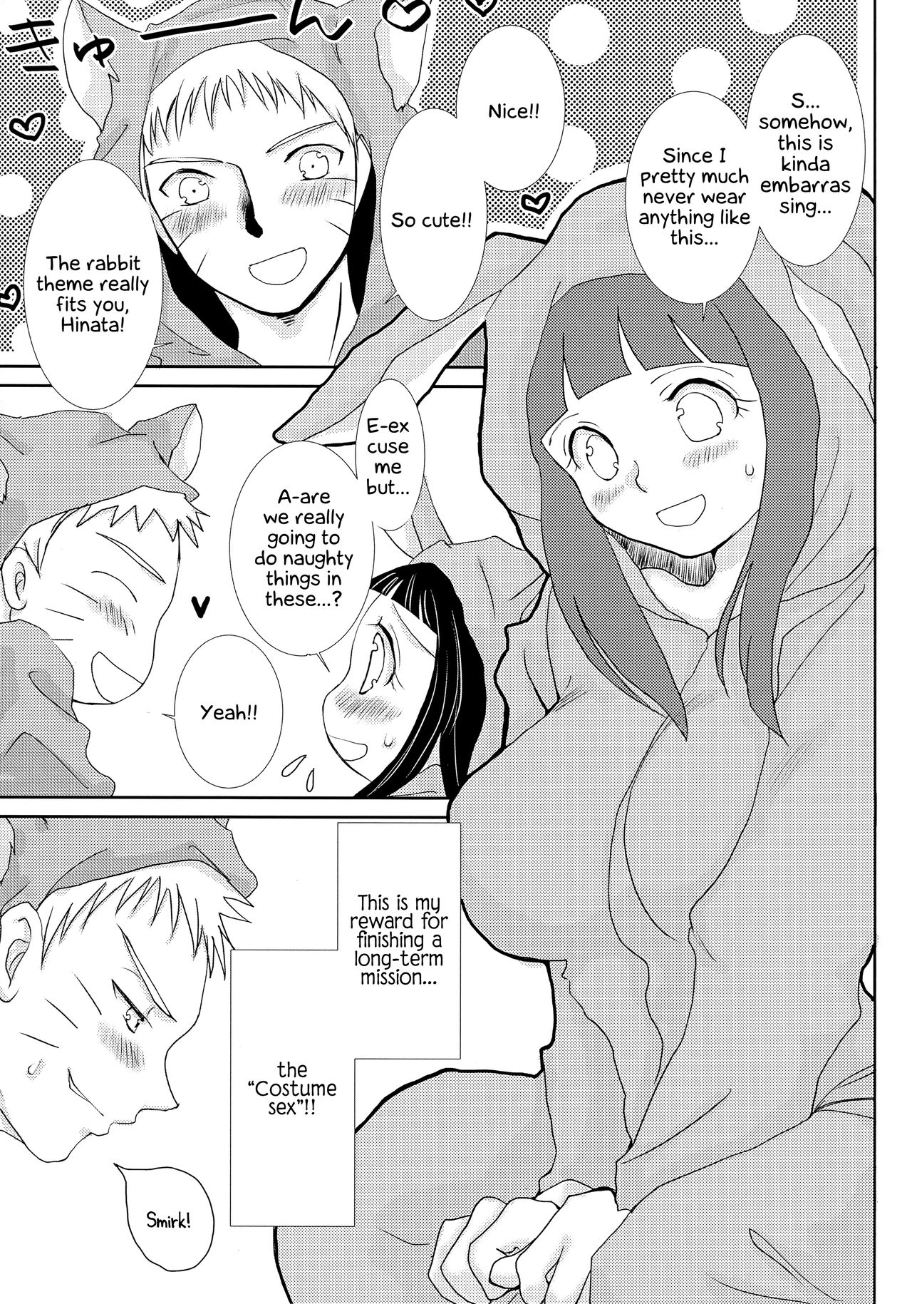 (Zennin Shuuketsu 3) [Utamaru Honpo (Uta)] Momoiro Usagi to Hara Peko Kitsune (Naruto) [English] [EHCOVE] page 2 full