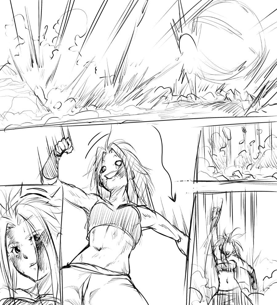 [G evolve] 18-gou VS Caulifla (Dragon Ball Super) page 33 full
