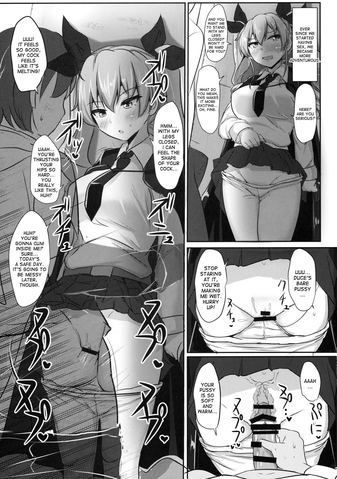 (C90) [Hakuginmokusei (Poshi)] Anchovy Nee-san White Sauce Zoe (Girls und Panzer) [English] [desudesu] page 10 full