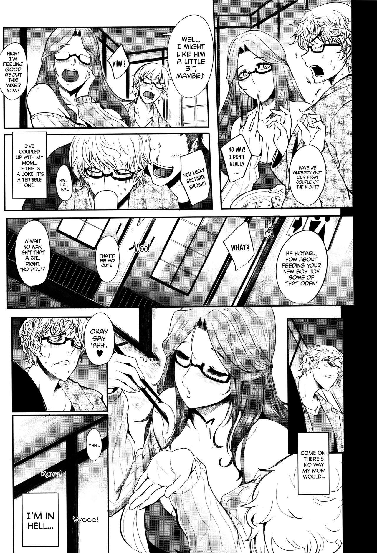 [Otochichi] Hatsu Goukon wa Mama Naranai! | My First Mixer Was a Real Motherfucker! (Mama Naranai Onna-tachi) [English] [Wazawahi] page 5 full
