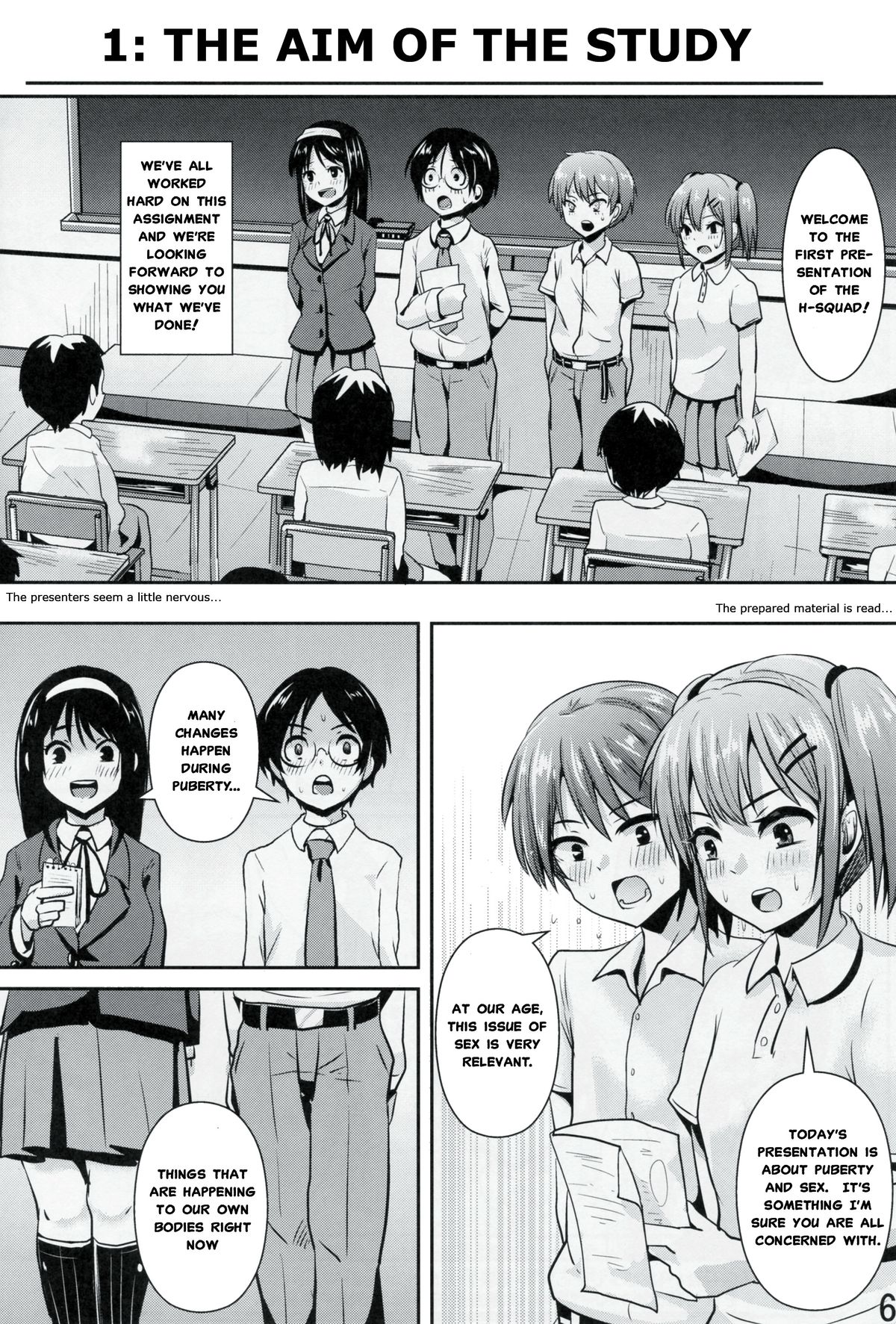 (C86) [H-SQUAD (Guglielmo)] Hokentaiiku Gakushuu Note ~Group Work Hen~ [English] page 7 full