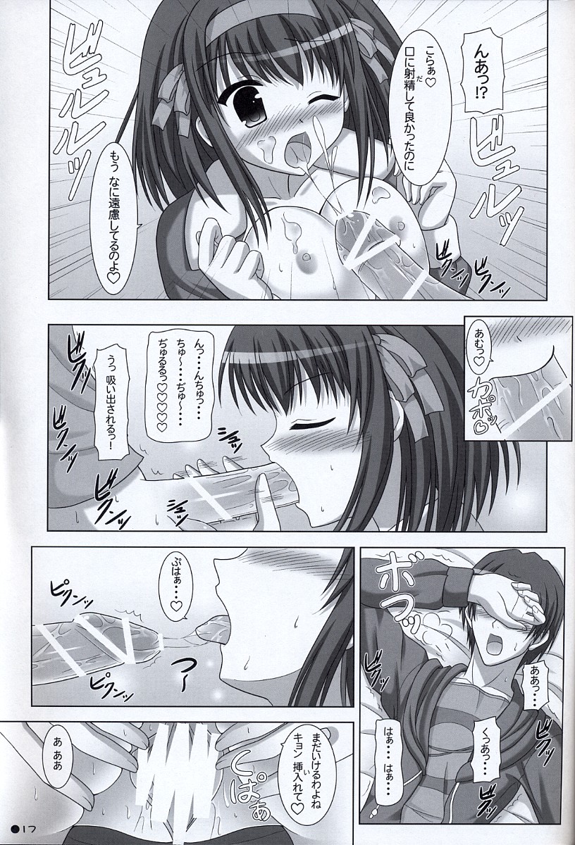 (C73) [Turning Point (Uehiro)] Harukyon no Ecchi Hon 6 (The Melancholy of Haruhi Suzumiya) page 16 full