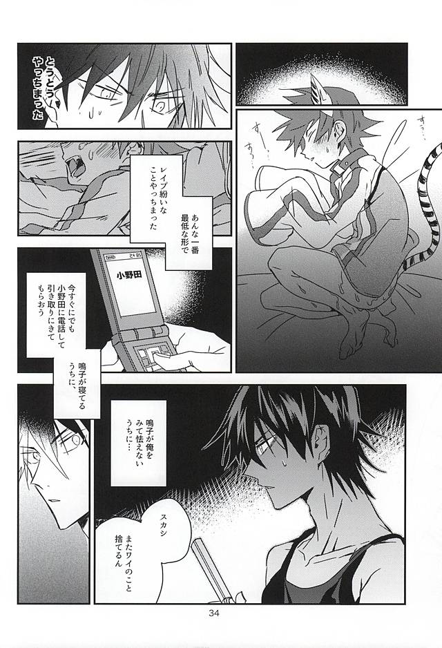 (SUPER24) [Seven-Rownin (Nanarow)] Naruko-kun! Sosou wa Ikemasen! (Yowamushi Pedal) page 33 full