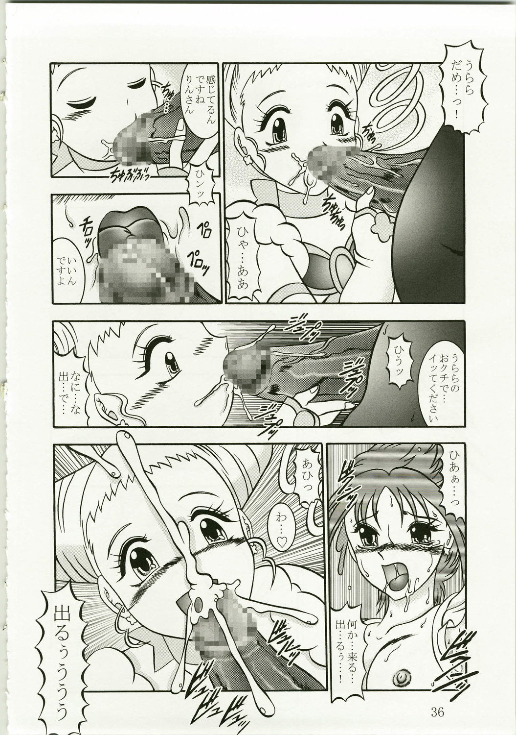 (C73) [Studio Kyawn (Murakami Masaki)] GREATEST ECLIPSE Kochou Side:A [Awaken] (Yes! Precure 5) page 36 full