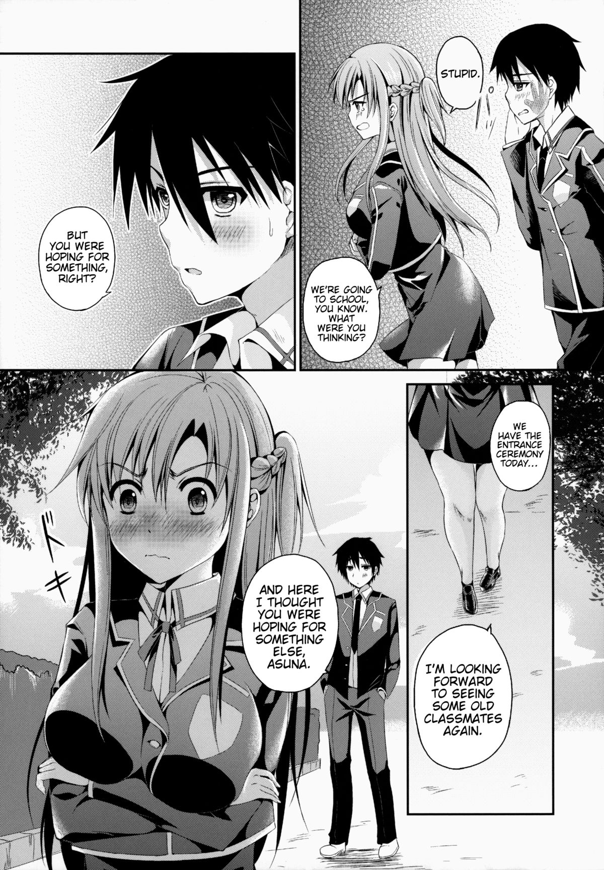 (SC63) [TwinBox (Hanahanamaki, Sousouman)] Shishunki ni Nama de Nakadashi suru. | To Cum Inside Raw During Puberty. (Sword Art Online) [English] {doujin-moe.us} page 4 full