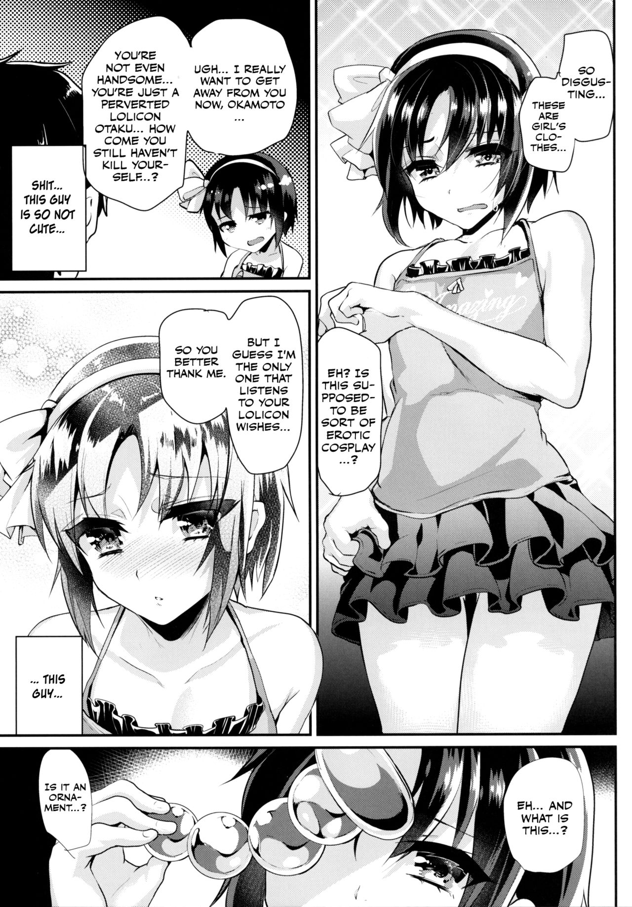 [Cannabis (Shimaji)] Tsundere Seito ni Josou Ona Onegaishite Hamete Ikasemakutte Kanojo ni Shita Ken ww [English] [Otokonoko Scans] [Digital] page 8 full