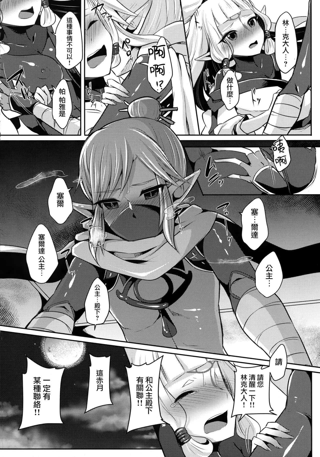 (C93) [Maltese (Runrun)] Yuuwaku no Akaitsuki to Futari no Himitsu (The Legend of Zelda) [Chinese] [瑞树汉化组] page 14 full