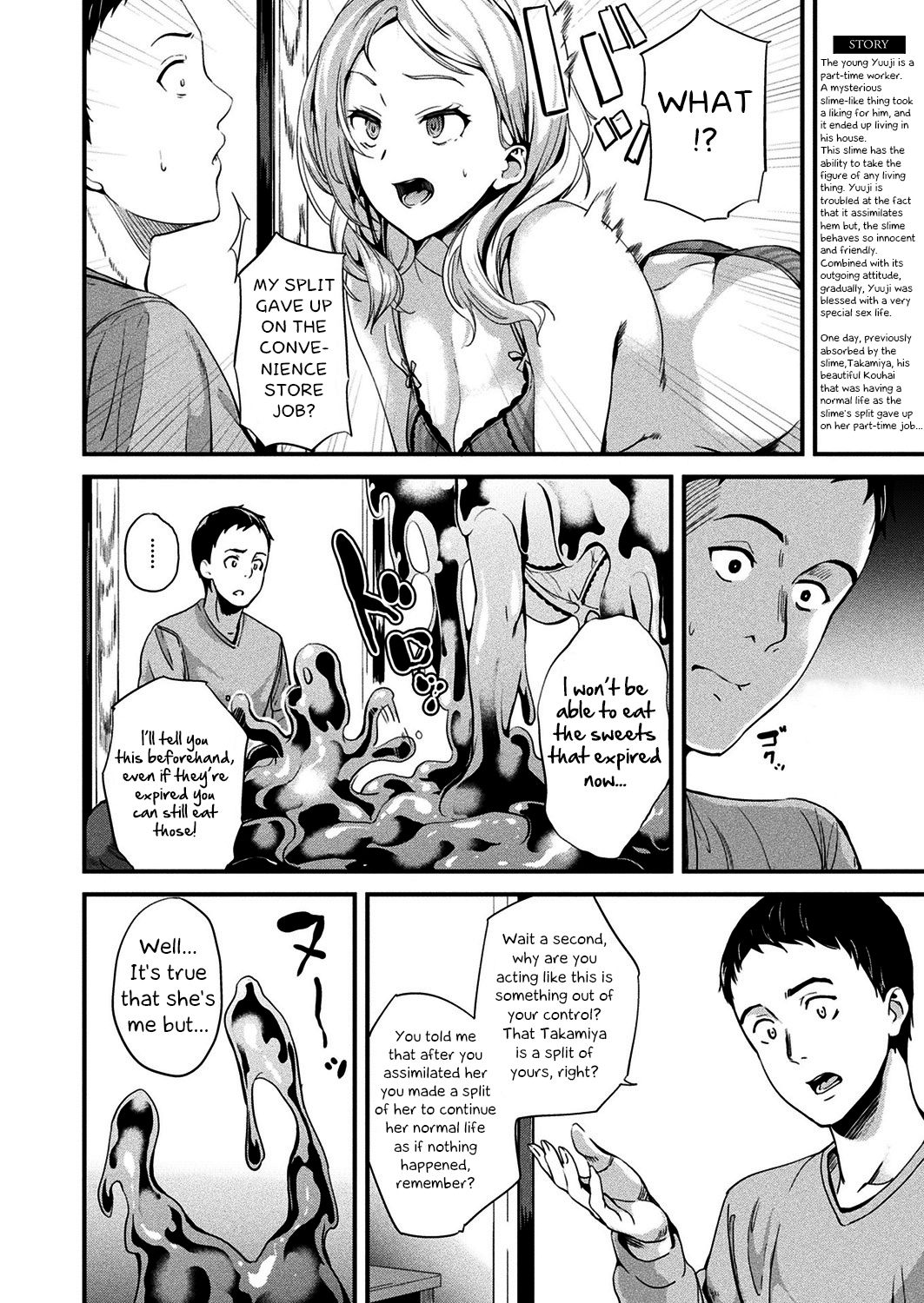 [DATE] Doukyo Suru Neneki | Living With Slime Ch. 8 (COMIC Unreal 2019-12 Vol. 82) [English] [kappasa] [Digital] page 2 full