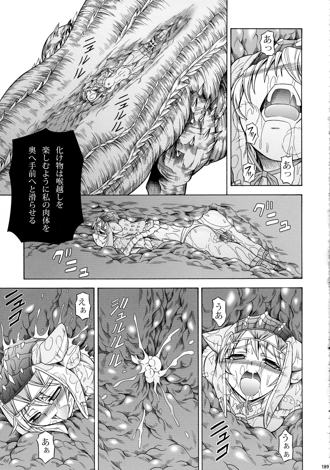 (C90) [Yokohama Junky (Makari Tohru)] Solo Hunter-tachi no Seitai (Monster Hunter) page 189 full