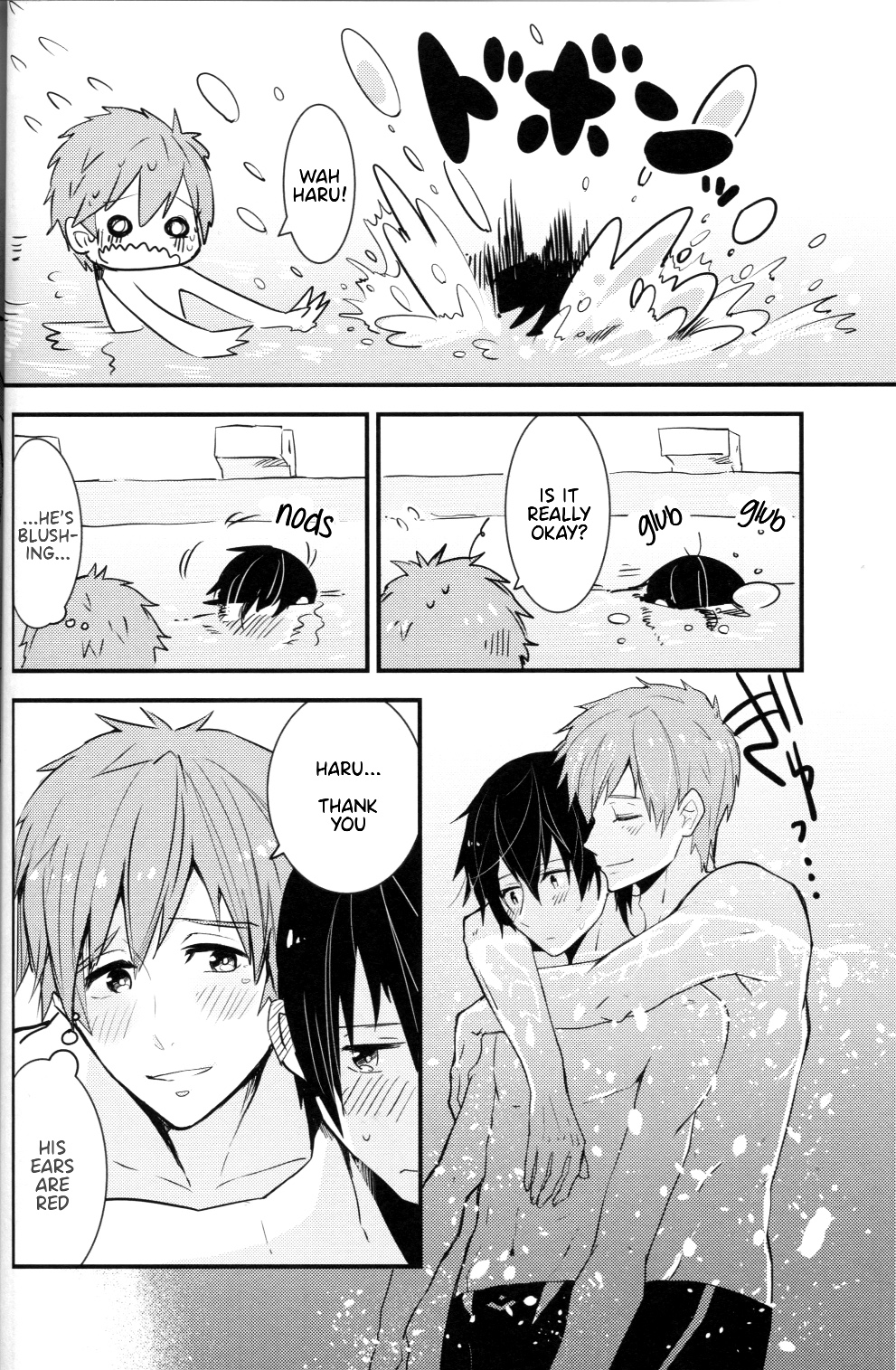 (Renai Jiyuugata! entry2) [Kokon no Kaze (raipanda)] Under Water Speaker (Free!) [English] page 23 full