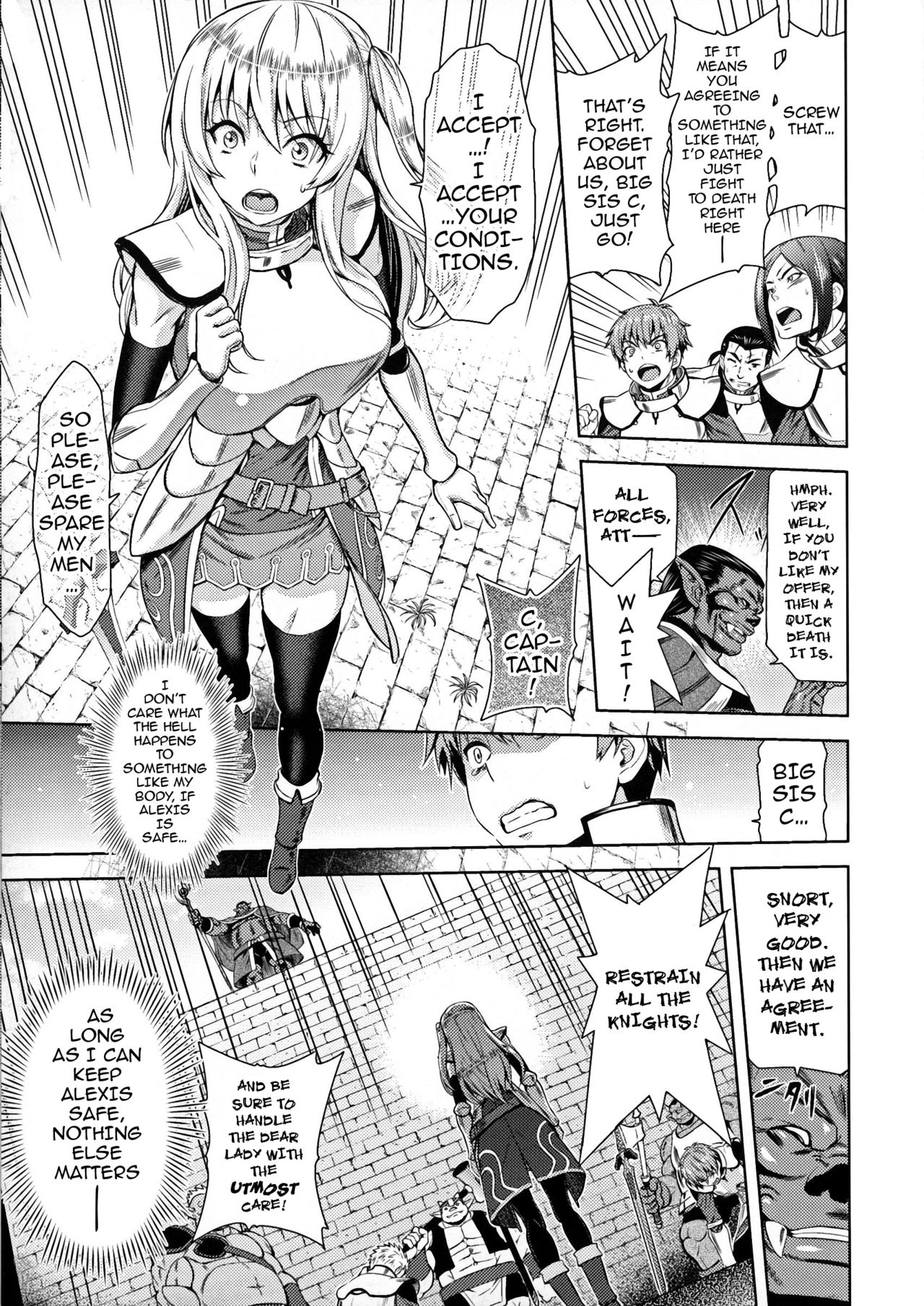 [Yamada Gogogo] Erona ~Orc no Inmon ni Okasareta Onna Kishi no Matsuro~ | Erona ~The Fall of a Beautiful Knight Cursed with the Lewd Mark of an Orc~ Ch. 1-3 [English] {darknight} page 10 full