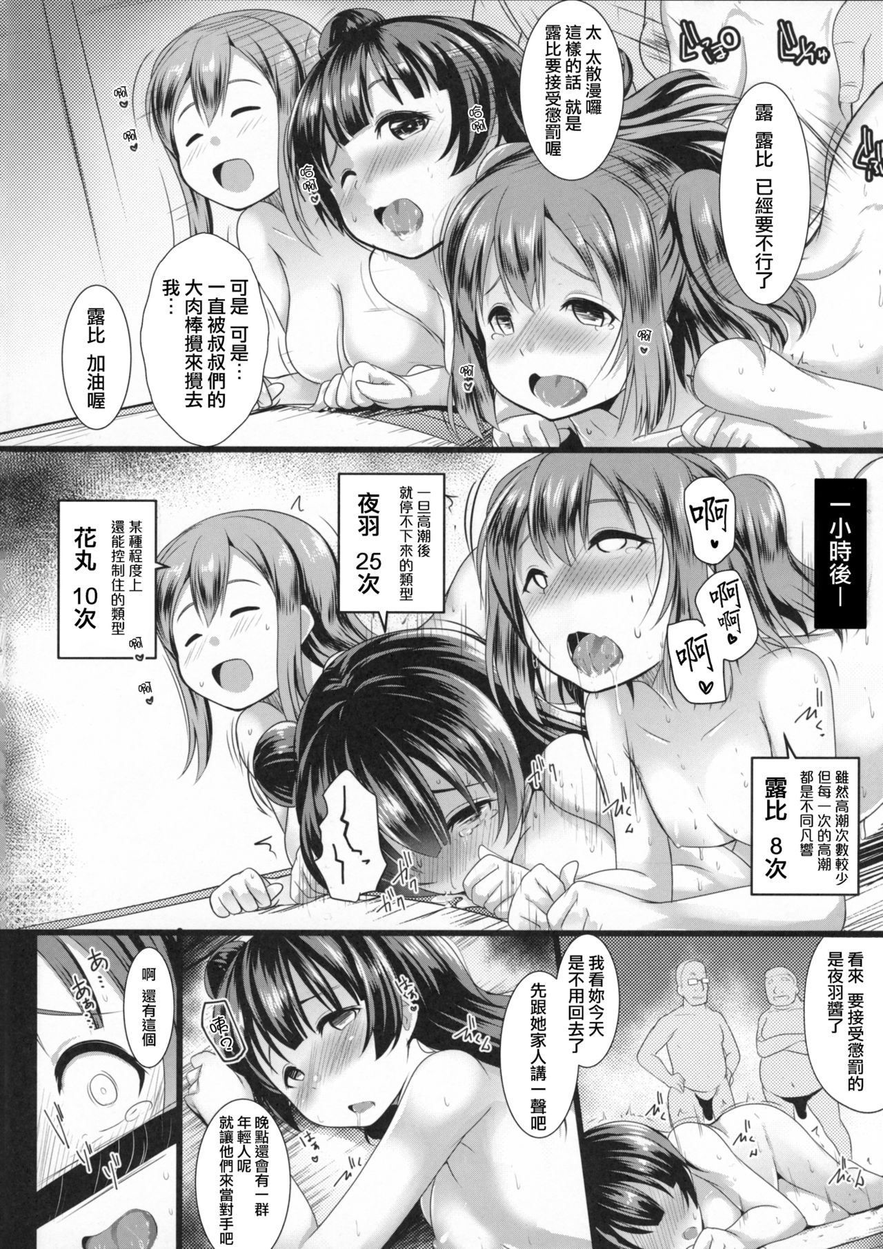 (C91) [Hitsuji Kikaku (Muneshiro)] SUMMER PROMISCUITY with Yoshimaruby (Love Live! Sunshine!!)[Chinese][動漫迷因業餘漢化] page 19 full