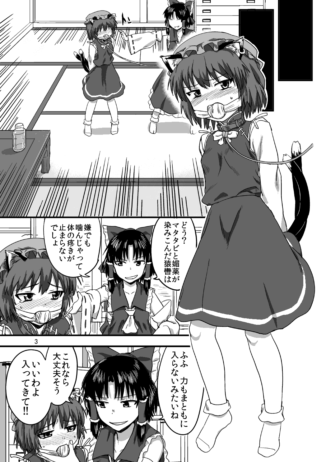 [Nananana (Nannal)] Touhou no Kichiku Miko - Chen Hen (Touhou Project) [Digital] page 4 full