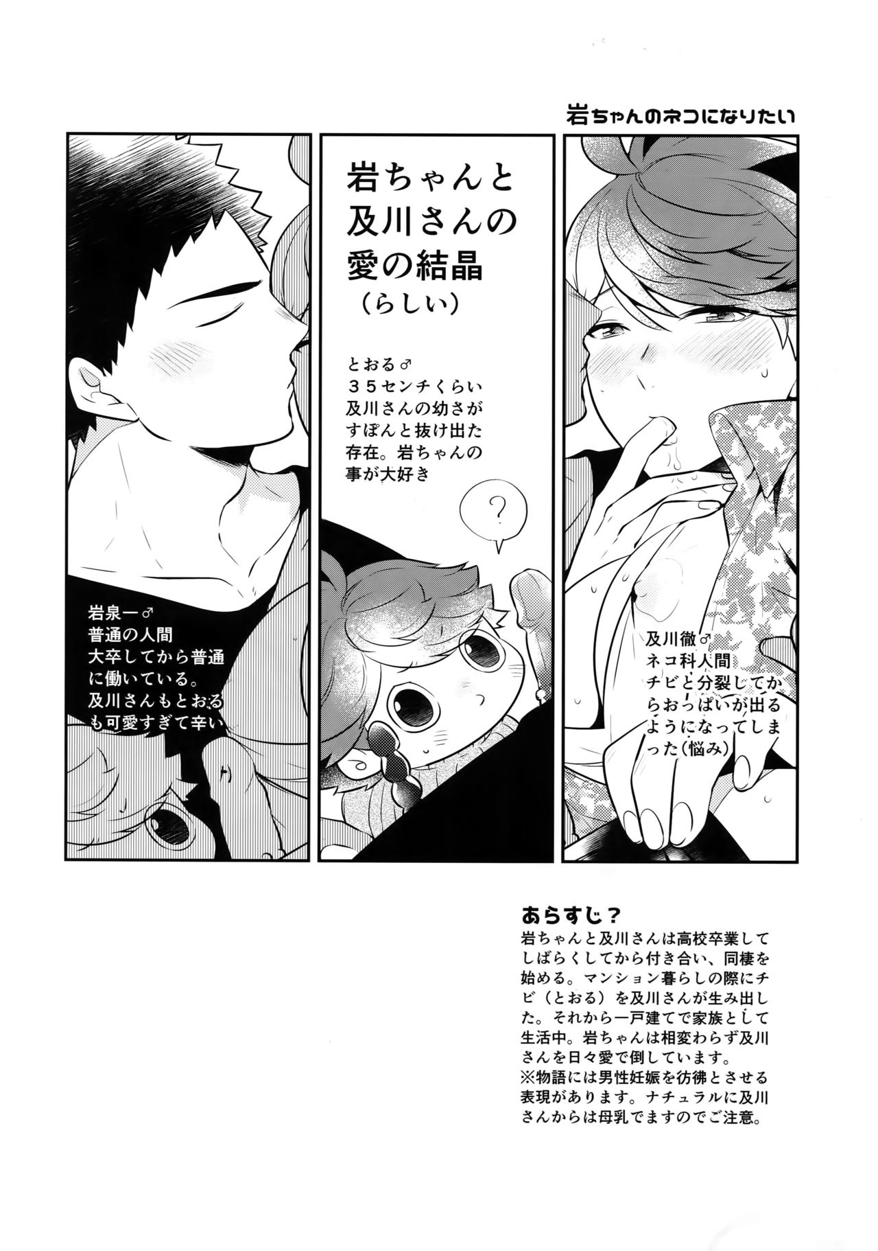 (RTS!!18) [Rototika (Kamishi Yue)] Iwachan no Neko ni Naritai 7 (Haikyuu!!) page 3 full