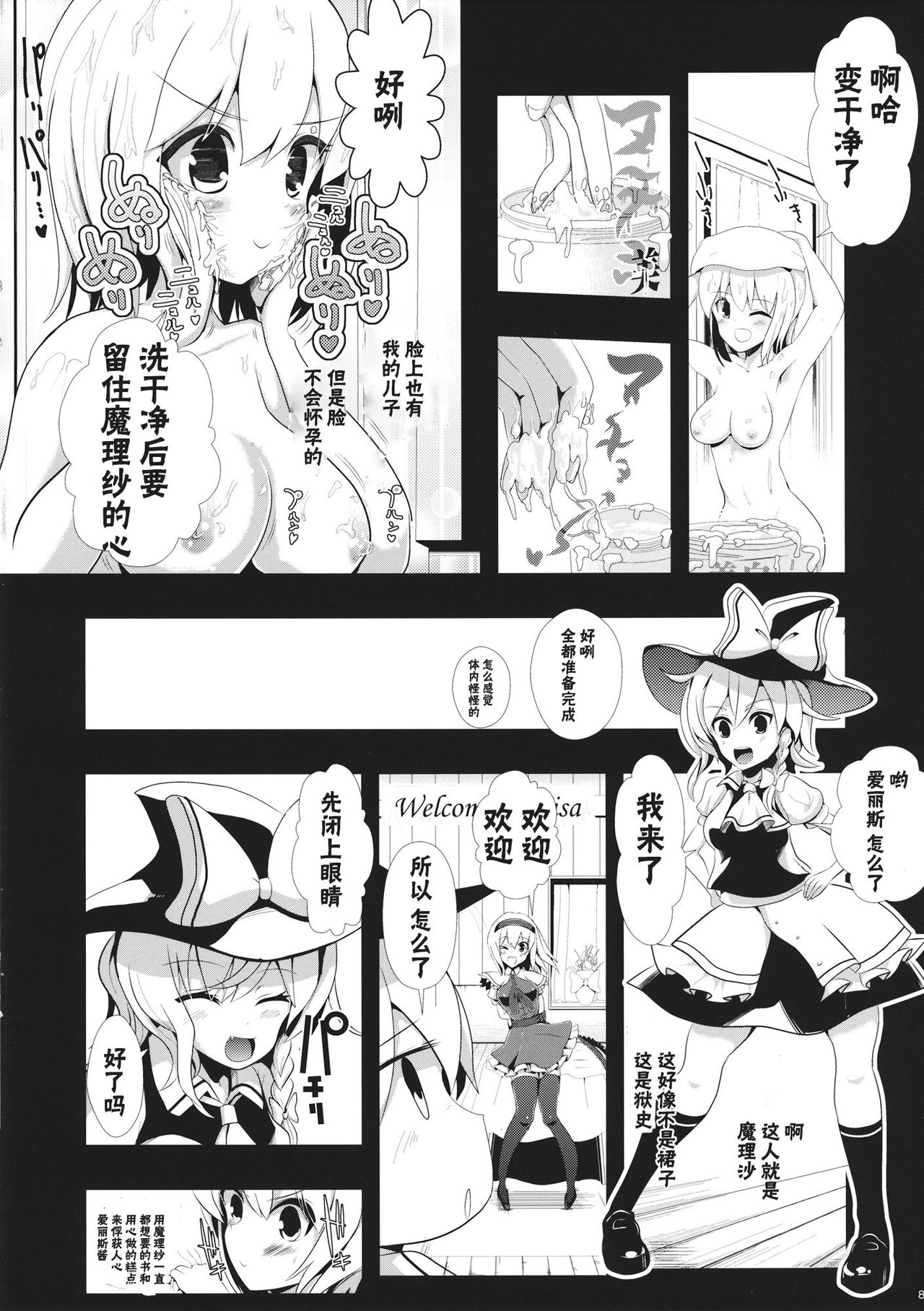 (SC62) [Haitokukan (Haitokukan)] Touhou Toumei Ningen 1 Shinnyuu Alice n Chi (Touhou Project) [Chinese] [不可视汉化] page 9 full