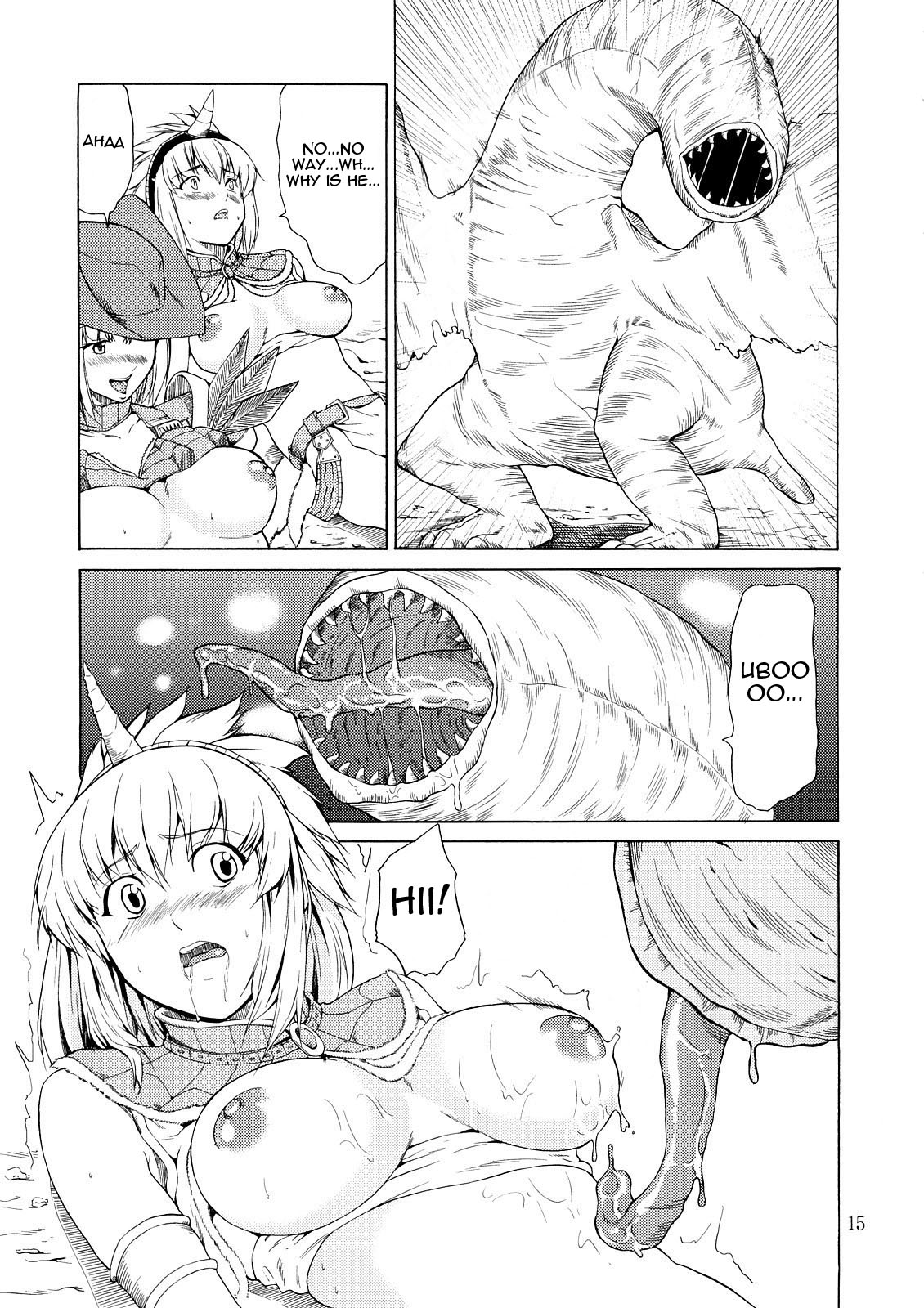 (C73) [JACK-POT (Jyura)] MONHAN Erontier (Monster Hunter) [English] =Pineapples r' Us= page 14 full