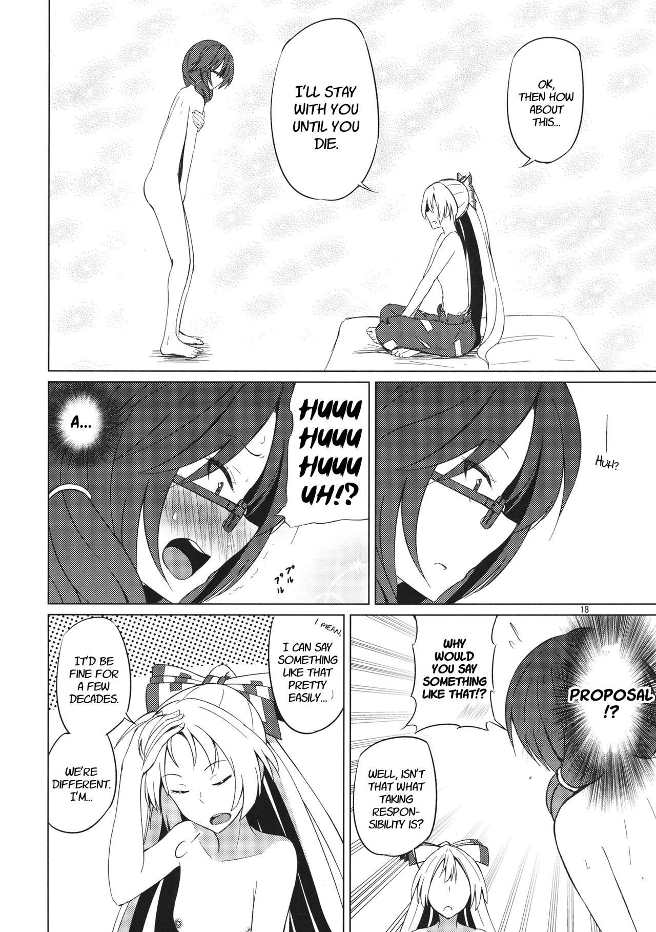 (Reitaisai 14) [Mugendai (Humei)] Onnanoko Doushi nante Zettai Okashii!! | It's Absolutely Weird When It's Between Women (Touhou Project) [English] [Fellowship of Freelancers] page 17 full