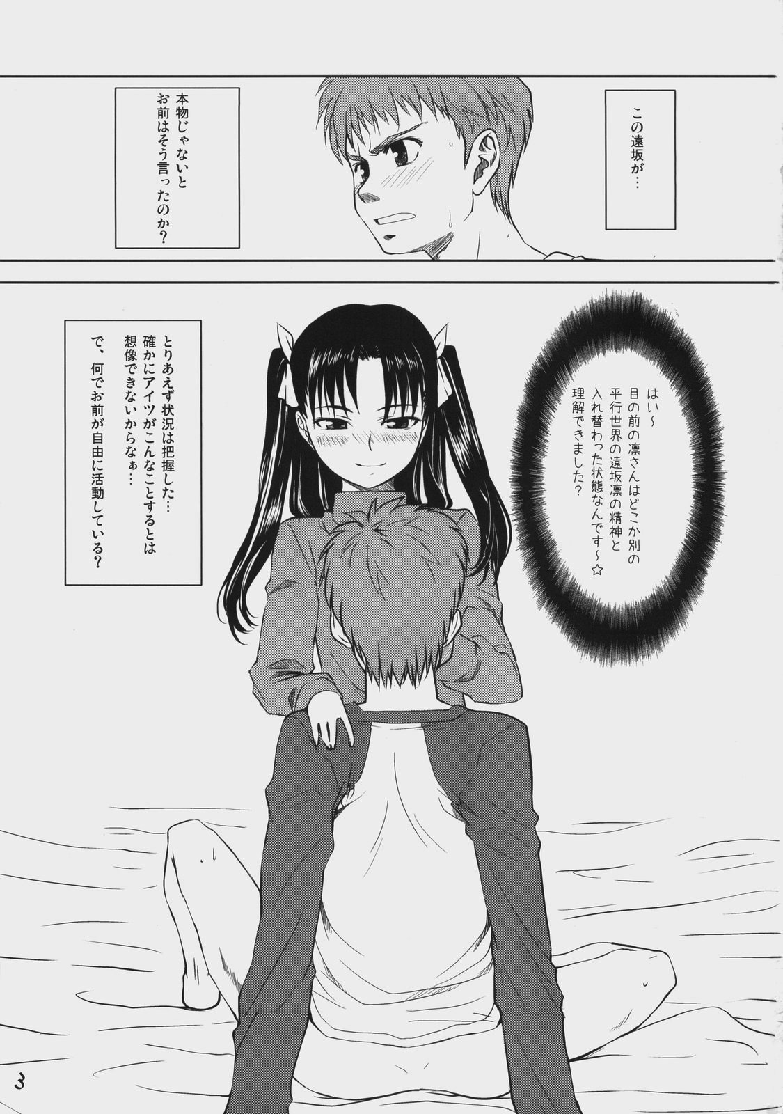 (C74) [X.T.C (Midou Shin)] Dead Lock Princess ～ Tohsaka Rin no Bunretsu ～ (Fate/stay night) page 2 full