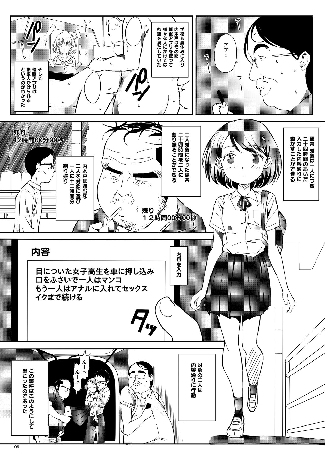 (C95) [Pintsize (Vanilla Coke, TKS)] Ningen Sousa Appli Hypnosis ~Dai Sanshou~ page 5 full