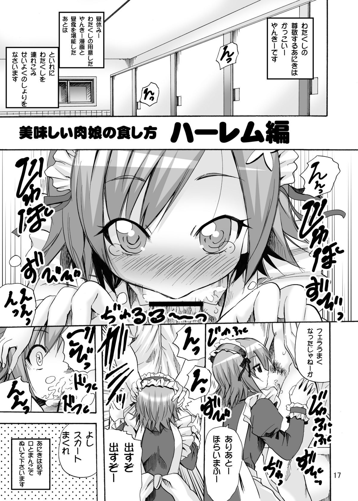 (C80) [PH (TAM)] Oishii Niku Musume no Shokushi kata (Boku wa Tomodachi ga Sukunai) page 17 full