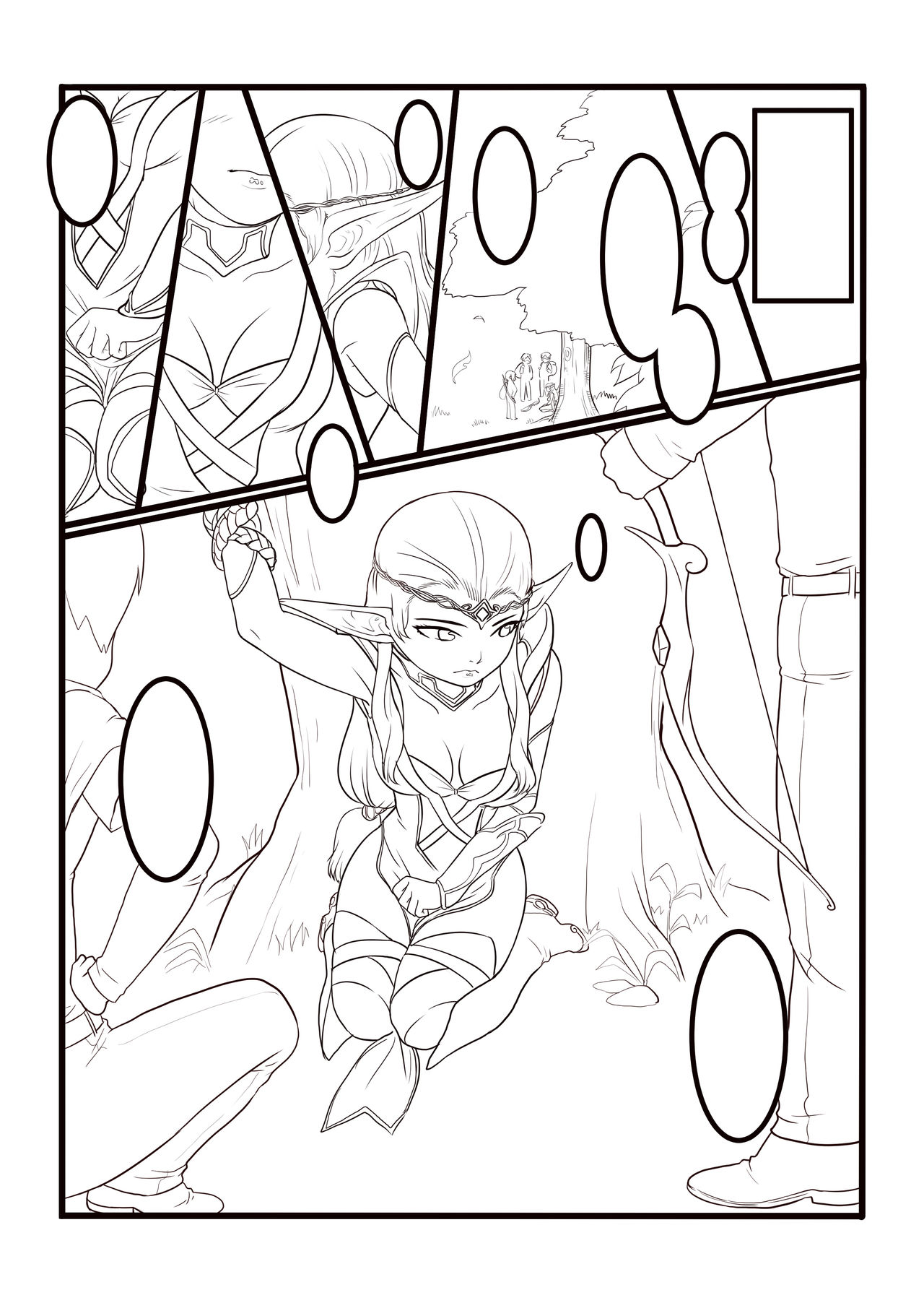 【龙之谷：破晓奇兵H】奈尔文的沉沦 (The Fallen Princess Neilwin)(unfinished)[Chinese] page 1 full