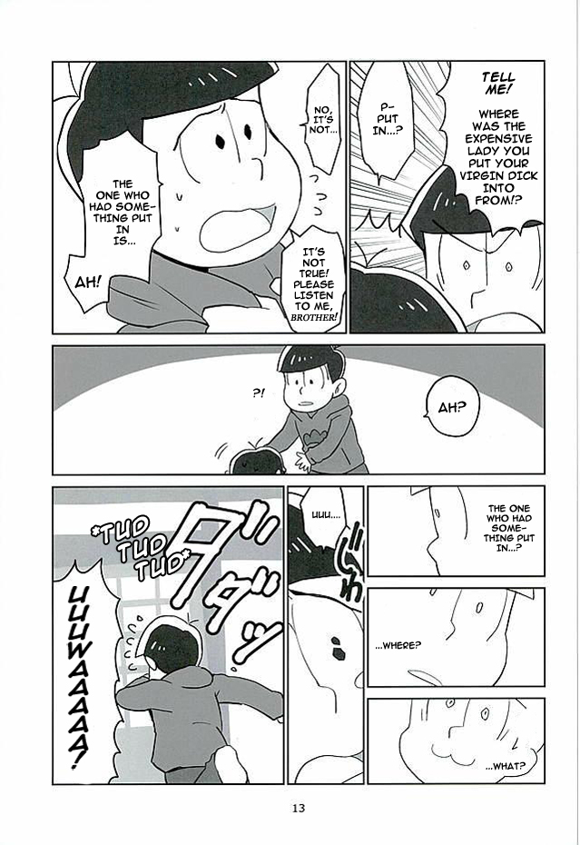 (6tsugo no Tamashii Forever) [OK-2 (Shiriana Doriru)] Uchi no Jinan wa Doutee Hishojo (Osomatsu-san) [English] [Rapinii] page 11 full