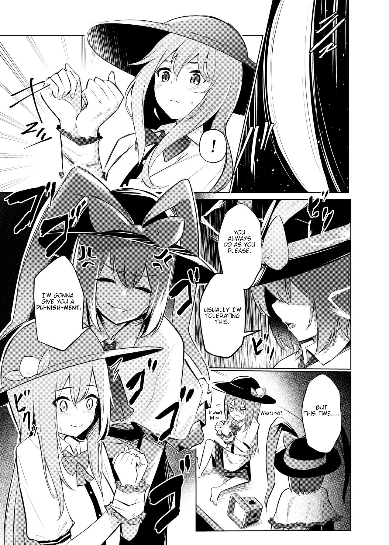 [Bochi Bochi no Ki (Borusiti)] Tenshi-chan ga Iku-san ni Oshioki sareru Hon | A Book where Tenshi-chan Gets Punished by Iku-san (Touhou Project) [English] [Digital] page 6 full