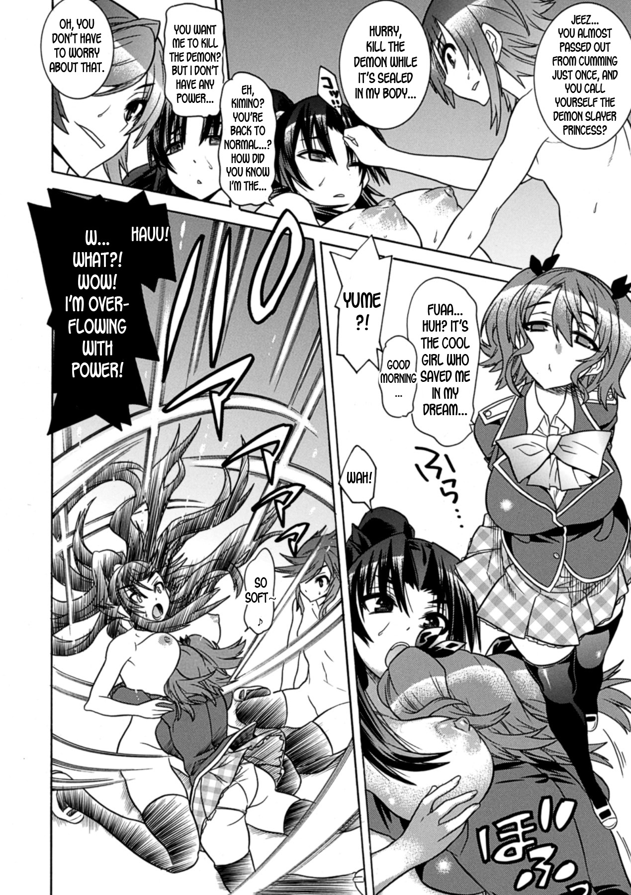 [Tendou Masae, Amaki Touri, Karino Kei] Mezameru to Itoko o Mamoru Bishoujo Kenshi ni Natteita Etsuraku no TS Taimashi [English] [desudesu] [Digital] page 54 full
