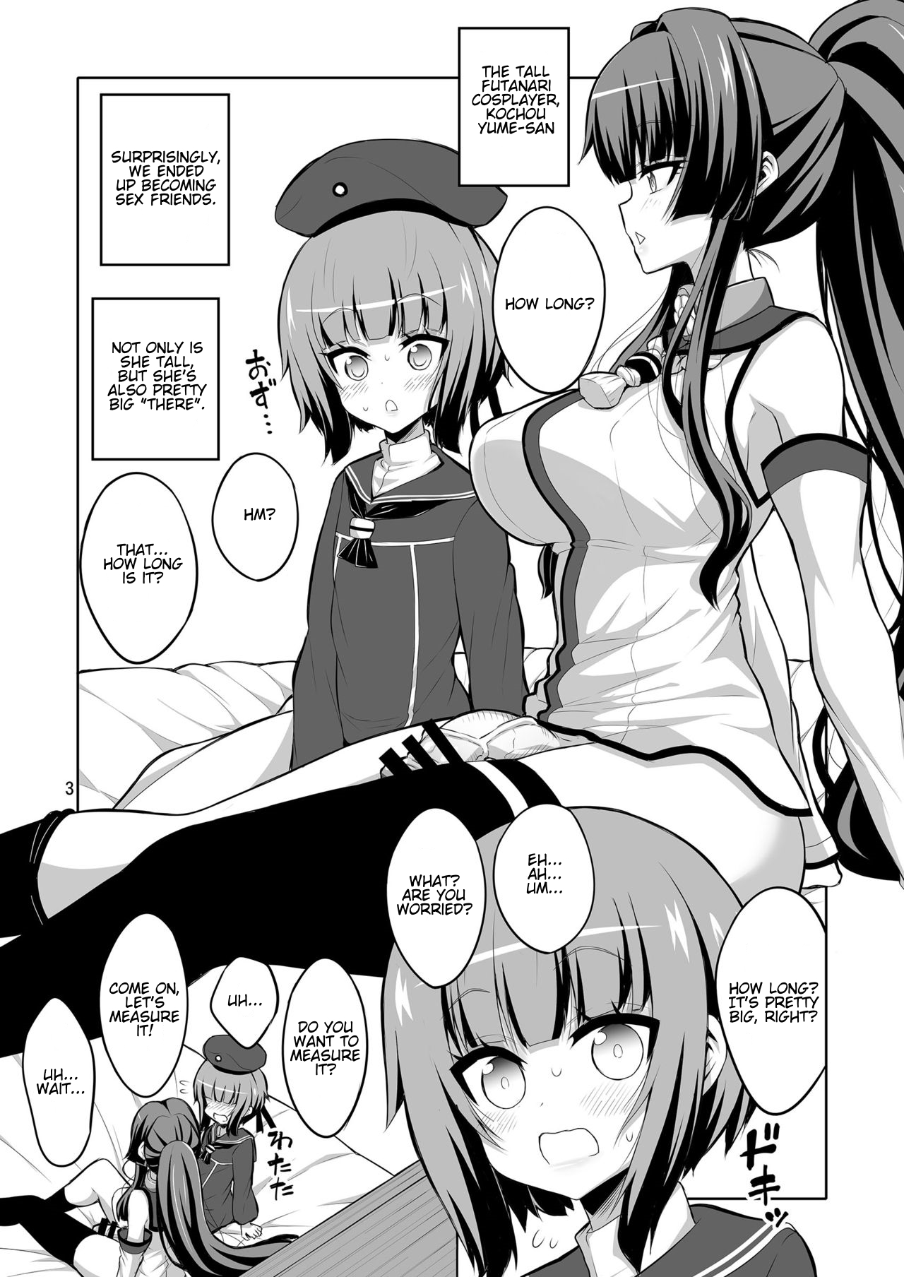 [Senya Sabou (Alpha Alf Layla)] Futanari Onee-san x Otokonoko Cosplayer Mesu Ochi Choukyou Kainikou (Kantai Collection -KanColle-) [English] [stnkmnsd] [Digital] page 3 full