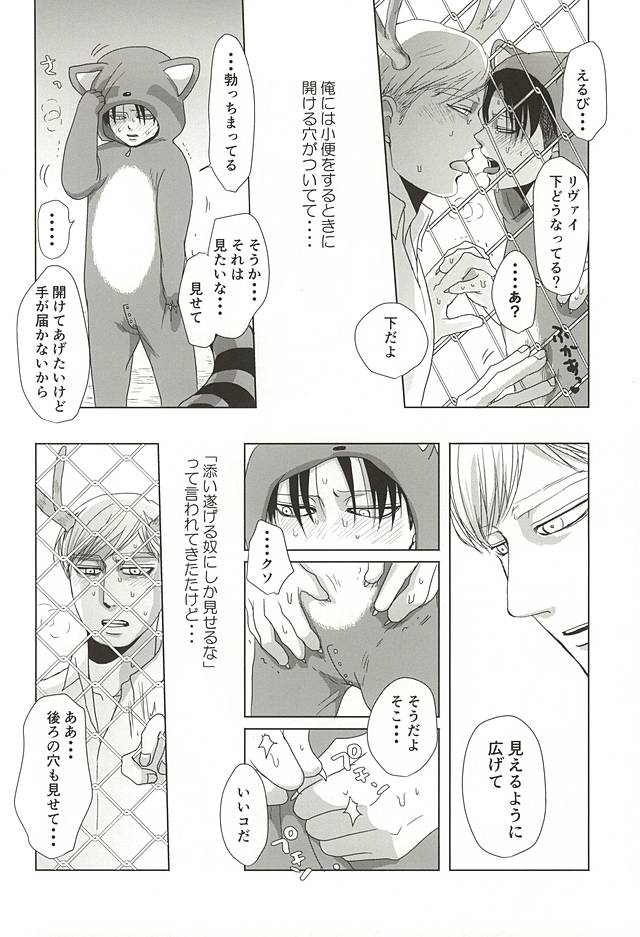 (Souyoku no Kizuna 4) [Pair Bear (Omike)] Araiguma no Levi (Shingeki no Kyojin) page 5 full