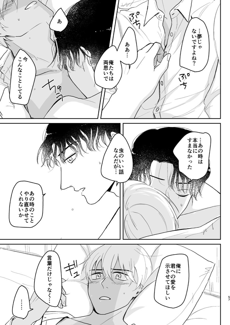 (Chou Himitsu no Ura Kagyou 2019) [Tori Sankaku (Piyodo)] Kore wa Shigoto Janai (Meitantei Conan) page 56 full