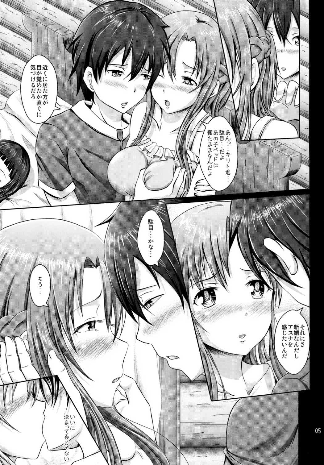 (C84) [Eco Filter (tuyo)] Asuna no Kokoro Yui no Kimochi (Sword Art Online) page 4 full