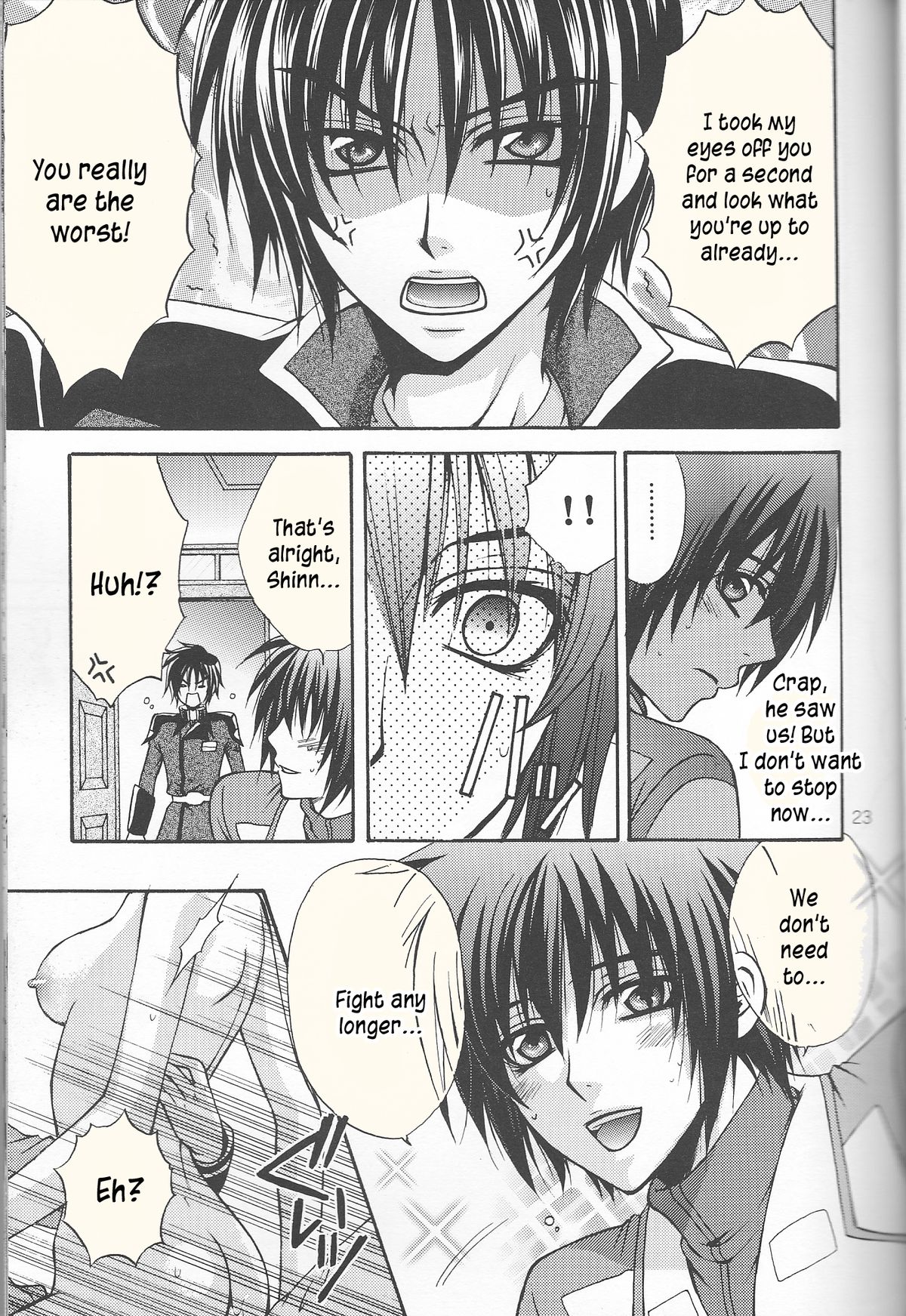 (SC30) [Kodomokeibitai (Eiki Eiki)] Ura Athrun. ~Athrun ga Onna no Ko ni Nacchatta!?~ (Kidou Senshi Gundam SEED DESTINY) [English] [kusanyagi] page 23 full