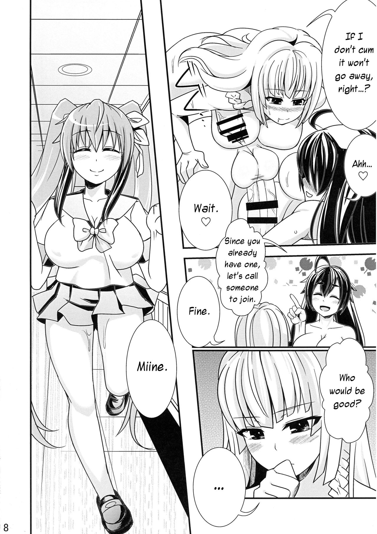 (COMITIA112) [Punisher Punishment (Panimi)] A Big-Tig Twintail Girl gets Screwed by Two Futanari Girls [English] page 7 full