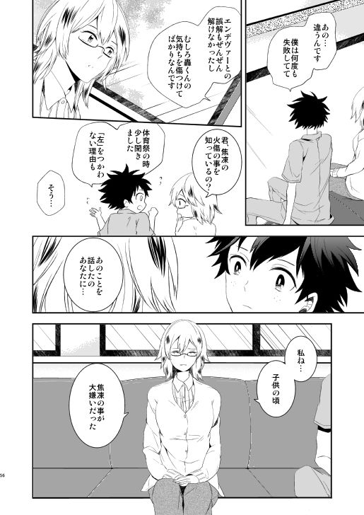 [Aikan Elegy (Yoshida Chiaki)] Ureta Sekai no Oto o Kikasete (Boku no Hero Academia) [Digital] page 56 full