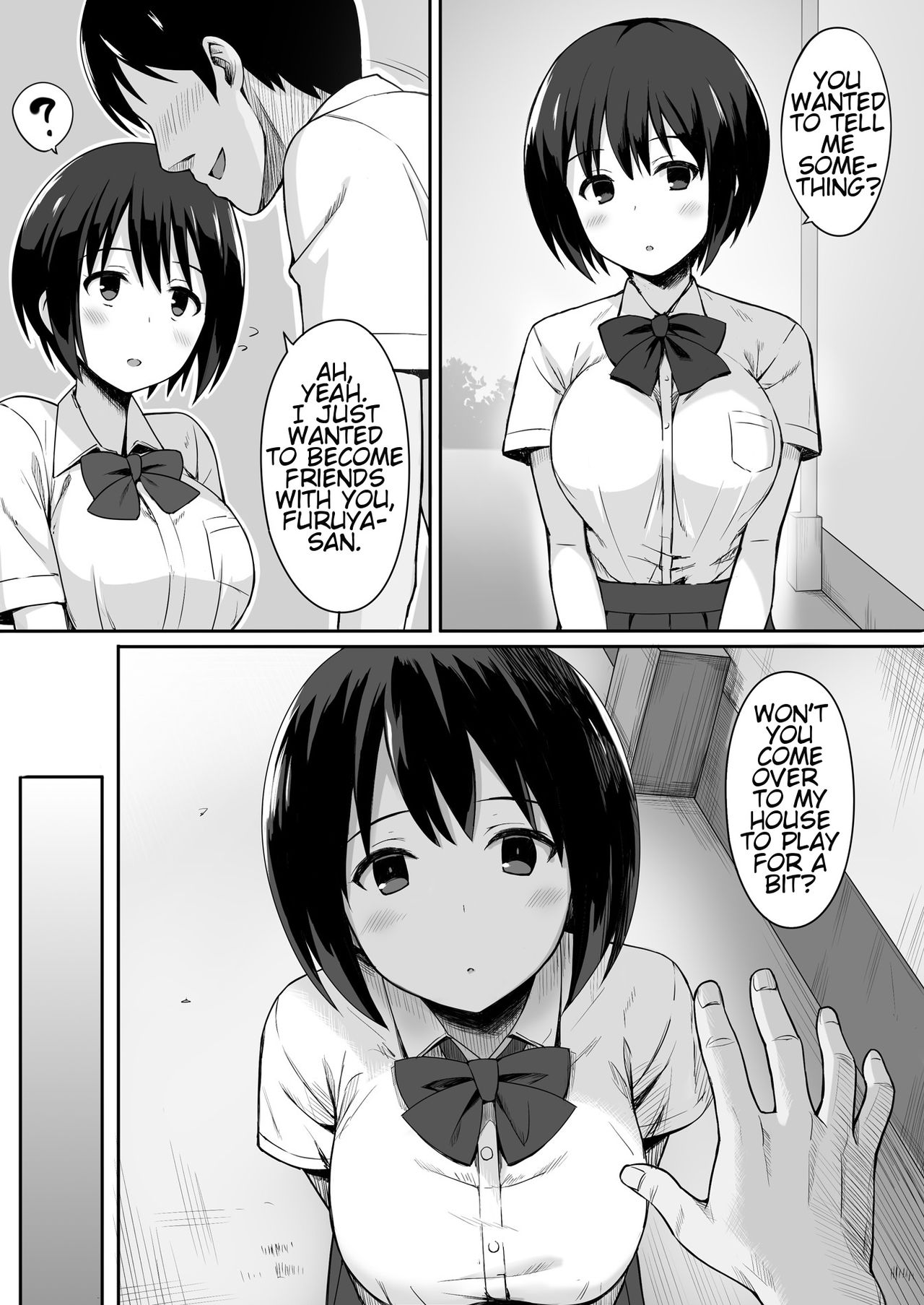 [Hiyori Hamster] Fukujuu no Noroi de Classmate o Onaho-ka Suru Hanashi | The Story of Turning Your Classmate into an Onahole through a Curse of Obedience [English] [Digital] page 5 full