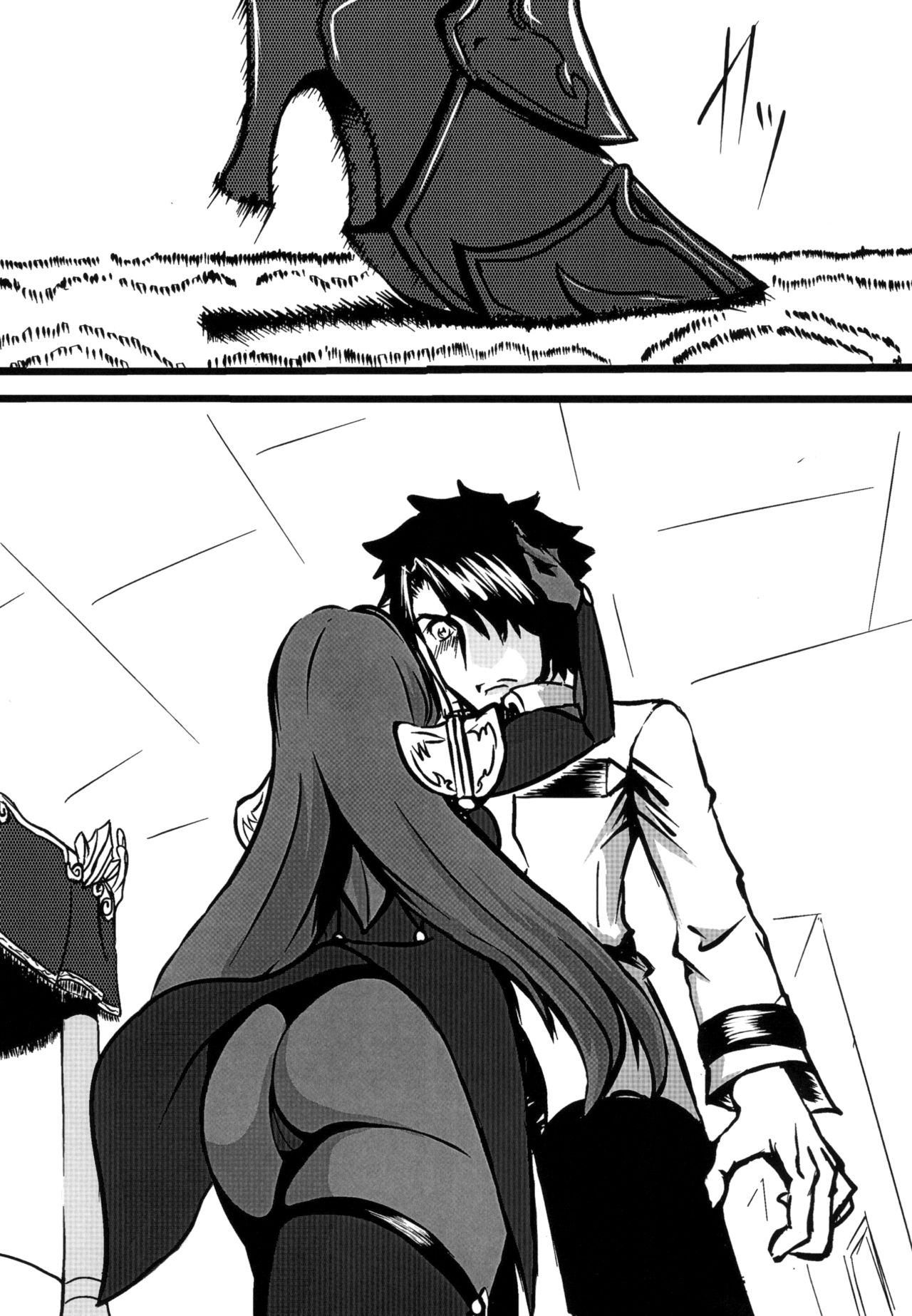 [Mach-dou (Mach Sinkurou)] Scathach Shishou o Shisshin Kairaku Ochi Sasenai to Derarenai Heya (Fate/Grand Order) [Digital] page 3 full