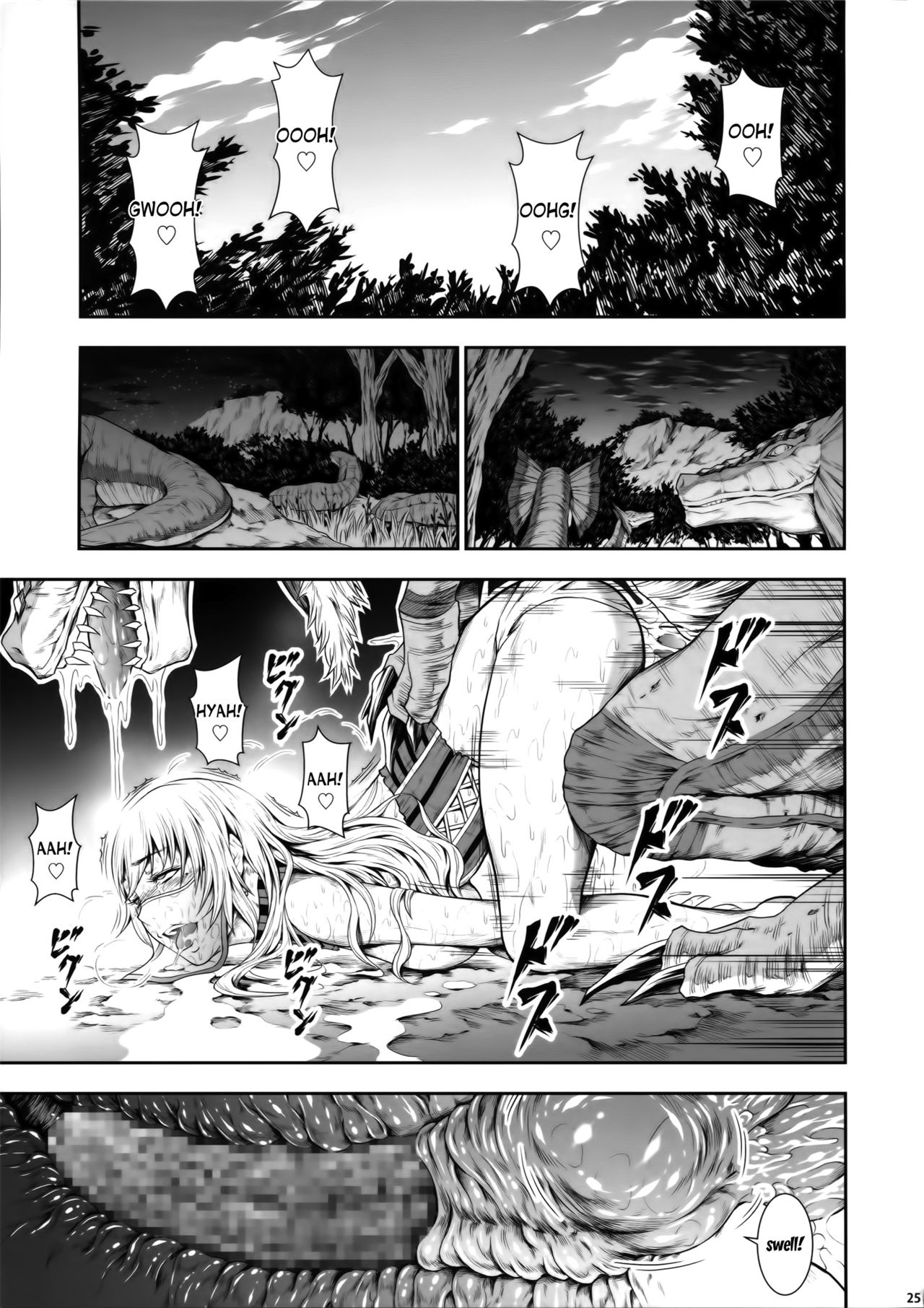 (C89) [Yokohama Junky (Makari Tohru)] Pair Hunter no Seitai vol.2-1 (Monster Hunter) [English] [desudesu] page 25 full